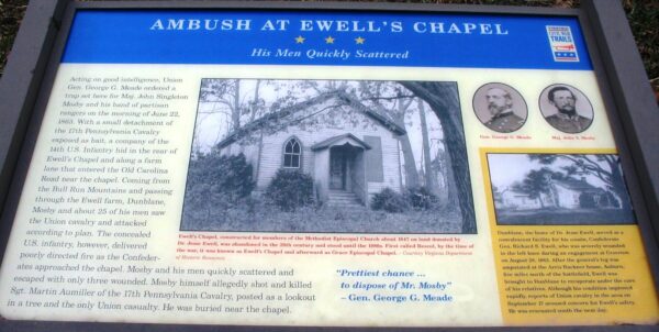 AMBUSH AT EWELL’S CHAPEL WAR MEMORIAL PANEL