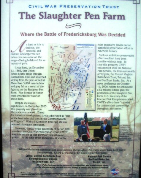 THE SLAUGHTER PEN FROM MEMORIAL PANEL