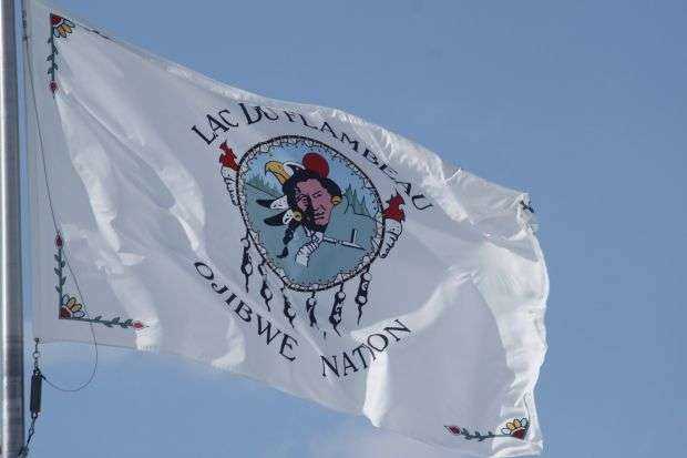 OJIBWE NATION VETERANS MEMORIAL FLAG