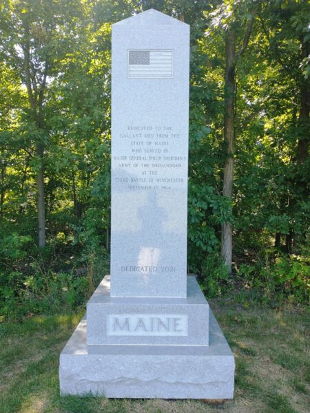 MAINE’S THIRD BATTLE OF WINCHESTER WAR MEMORIAL