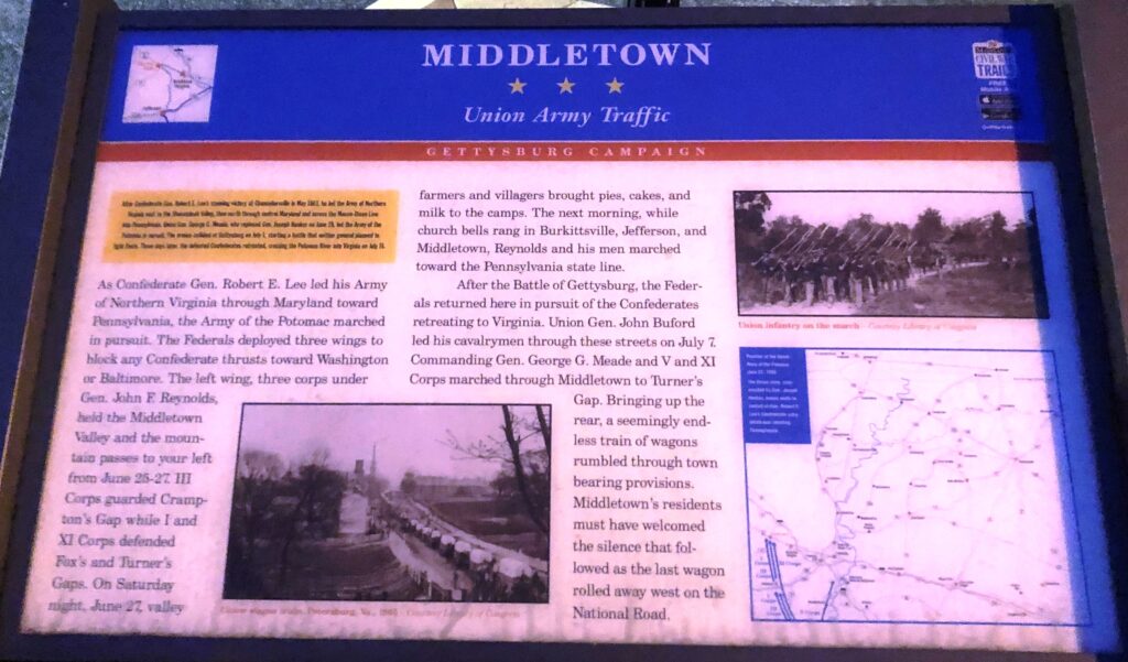 MIDDLETOWN UNION ARMY TRAFFIC WAR MEMORIAL PANEL