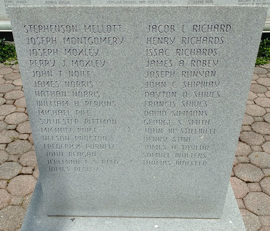 HANCOCK UNITED STATES CIVIL WAR MEMORIAL BACK