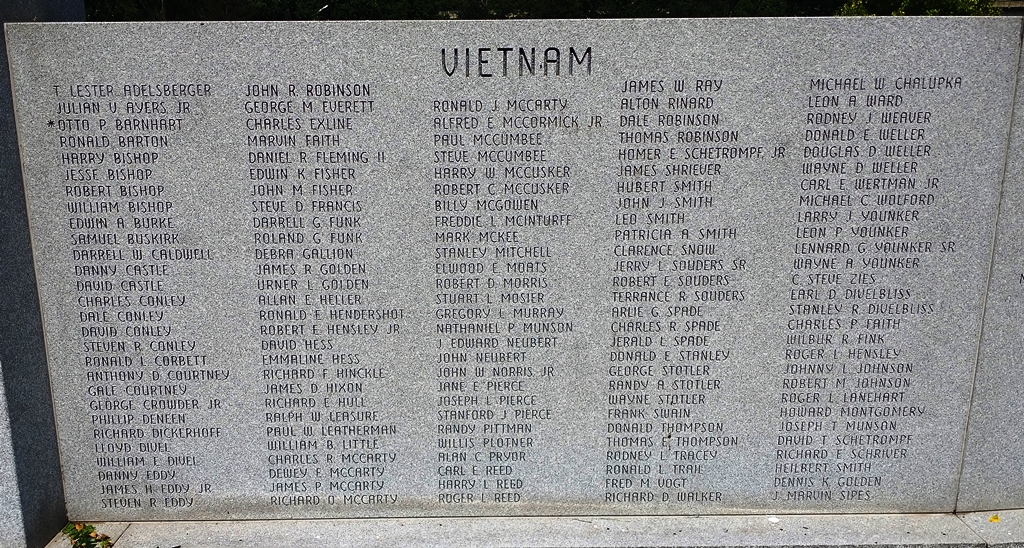 HANCOCK VETERANS MEMORIAL STONE H