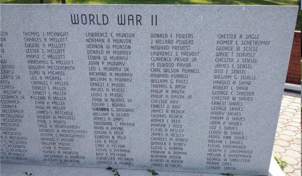 HANCOCK VETERANS MEMORIAL STONE E