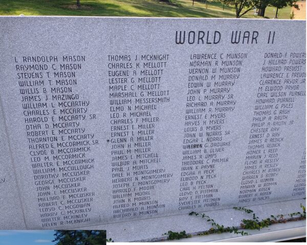 HANCOCK VETERANS MEMORIAL STONE D