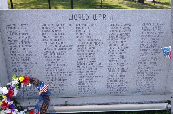 HANCOCK VETERANS MEMORIAL STONE B