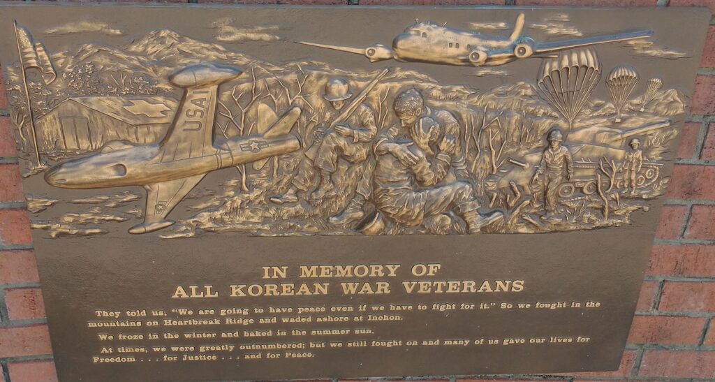 HANCOCK IN MEMORY OF ALL KOREAN WAR VETERANS MEMORIAL PLAQUE