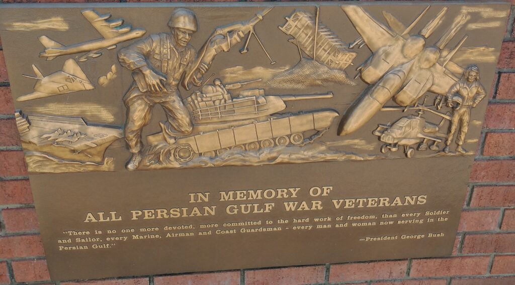 HANCOCK IN MEMORY OF ALL PERSIAN GULF WAR VETERANS MEMORIAL PLAQUE