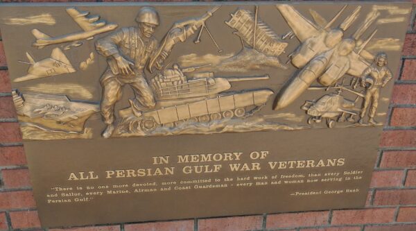 HANCOCK IN MEMORY OF ALL PERSIAN GULF WAR VETERANS MEMORIAL PLAQUE