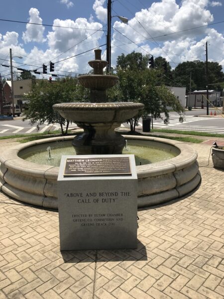 MATTHEW LEONARD MEDAL OF HONOR WAR MEMORIAL FOUNTAIN