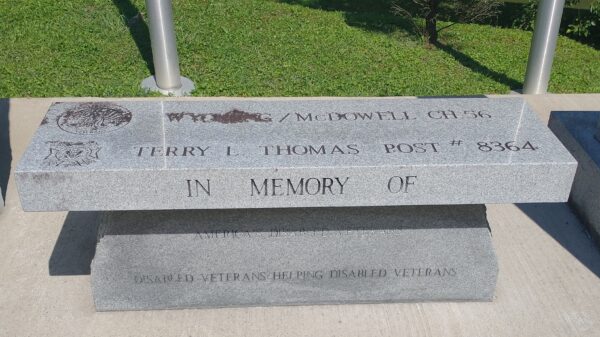 AMERICA’S DISABLED VETERANS WAR MEMORIAL BENCH