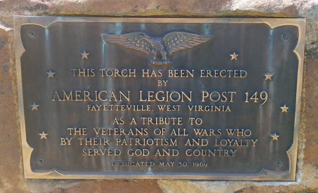 AMERICAN LEGION POST 149 ALL WARS VETERANS MEMORIAL PLAQUE