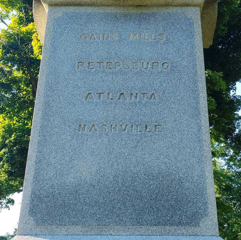 READING CIVIL WAR MEMORIAL SIDE B