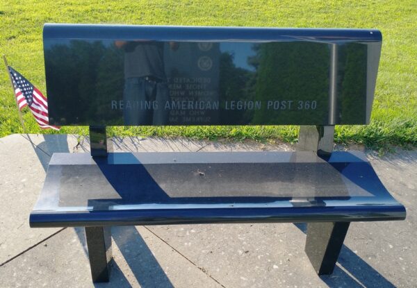 READING AMERICAN LEGION POST 360 MEMORIAL BENCH