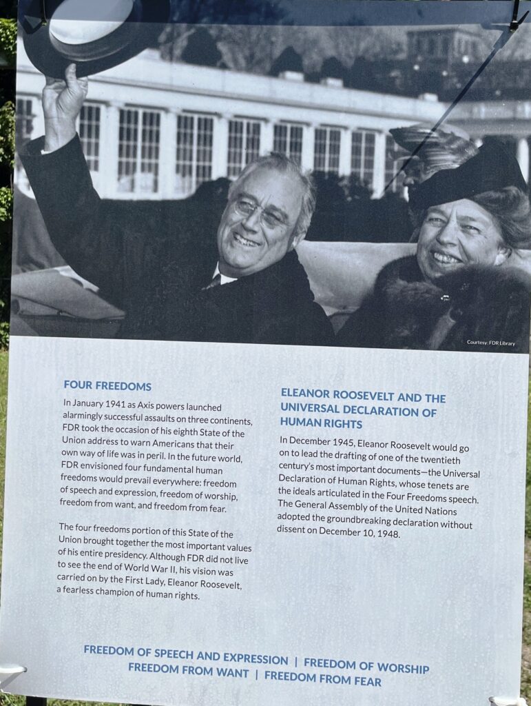 FOUR FREEDOMS MEMORIAL PLAQUE