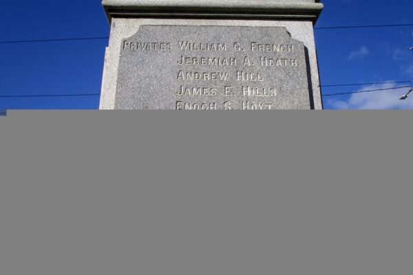 TO THE MEMORY OF CABOT SOLDIERS WHO FELL IN THE GREAT REBELLION MEMORIAL SIDE C