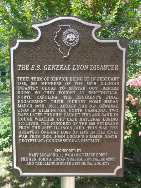 THE S.S. GENERAL LYON DIASTER WAR MEMORIAL MARKER