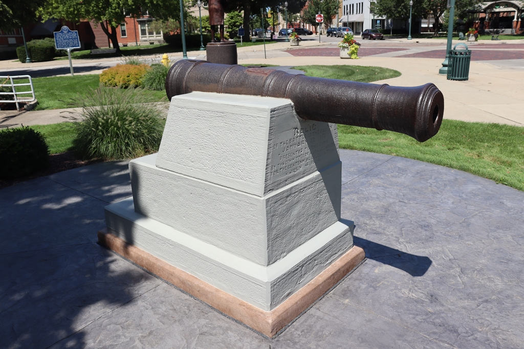 RELIC OF THE BATTLE OF THE RAISIN WAR MEMORIAL