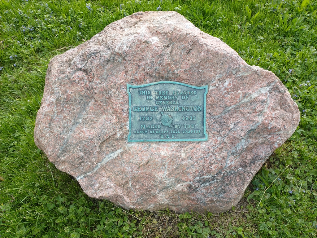 GENERAL GEORGE WASHINGTON MEMORIAL TREE PLAQUE