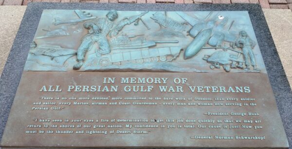 MONROE COUNTY PERSIAN GULF WAR VETERANS MEMORIAL PLAQUE