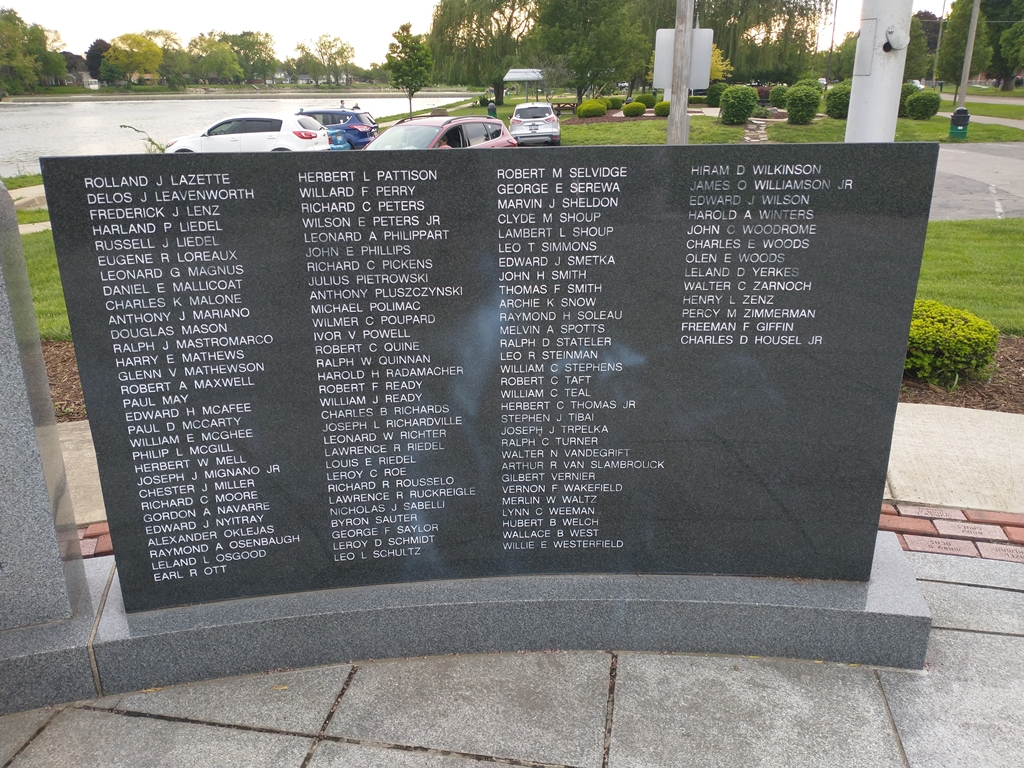 MONROE COUNTY WORLD WAR II MEMORIAL STONE E