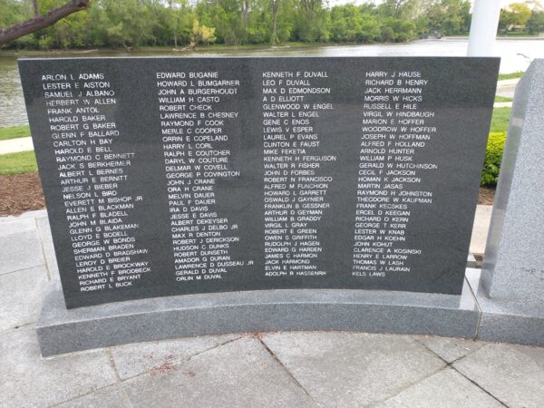 MONROE COUNTY WORLD WAR II MEMORIAL STONE D