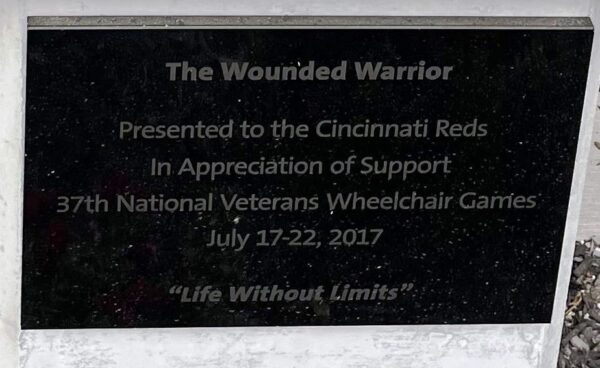 THE WOUNDED WARRIOR MEMORIAL PLAQUE