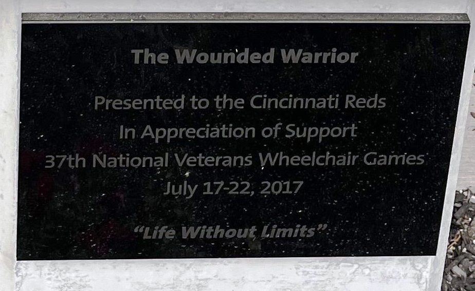 THE WOUNDED WARRIOR MEMORIAL PLAQUE