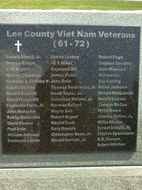 LEE COUNTY VIET NAM VETERANS WAR MEMORIAL