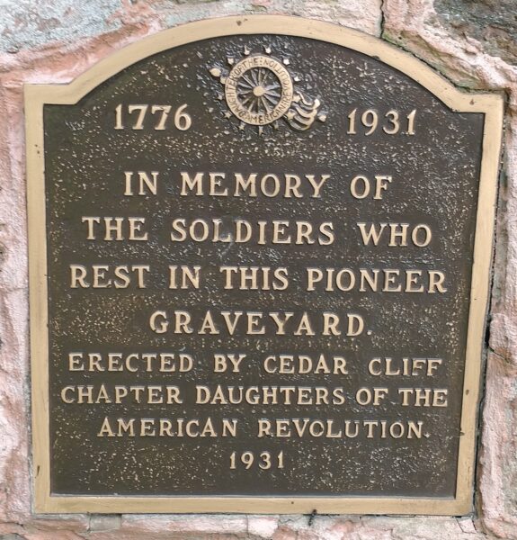PIONEER GRAVEYARD VETERANS MEMORIAL PLAQUE