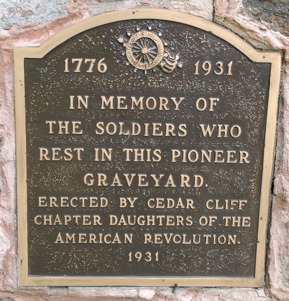 PIONEER GRAVEYARD VETERANS MEMORIAL PLAQUE