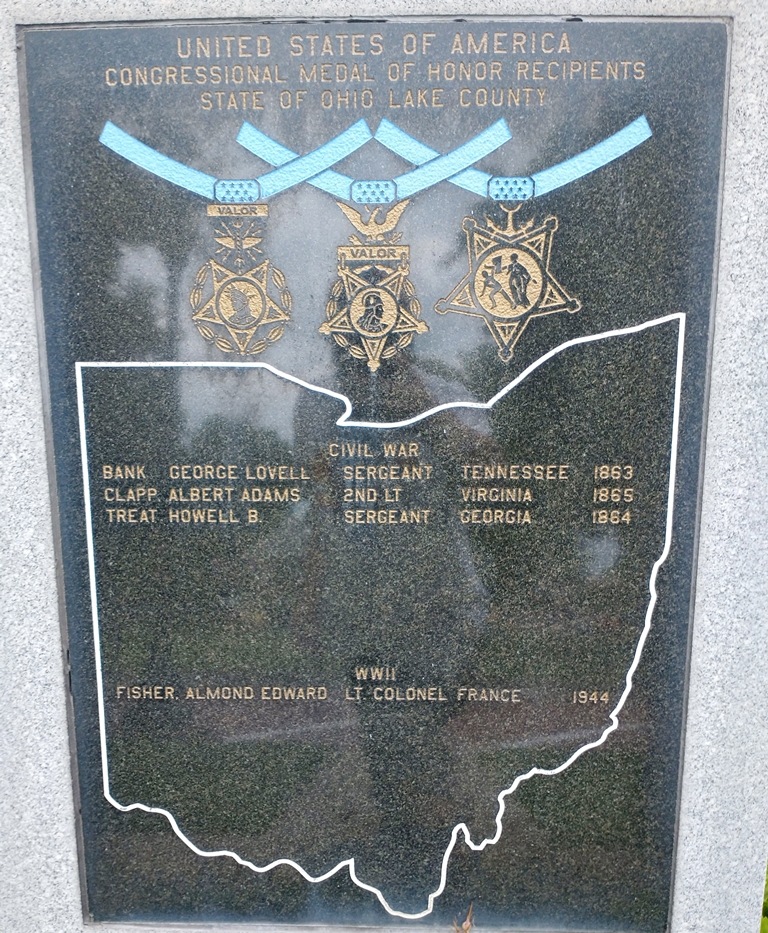 LAKE COUNTY MEDAL OF HONOR RECIPIENTS MEMORIAL PLAQUE