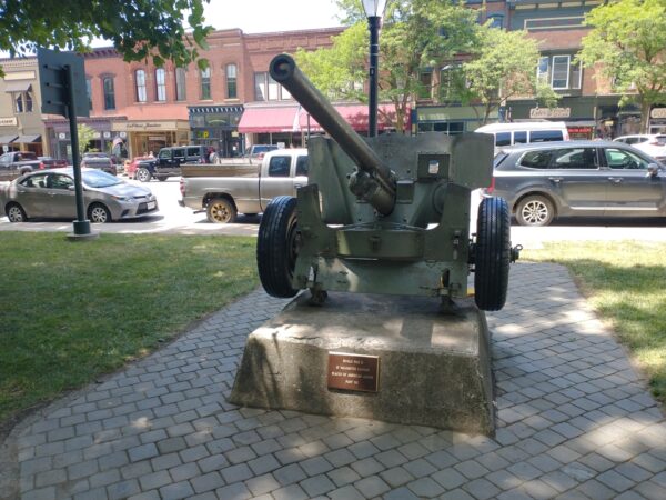 AMERICAN LEGION POST 202 WORLD WAR II 57 MILLIMETER CANNON