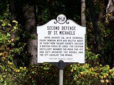 SECOND DEFENSE OF ST. MICHAELS MEMORIAL MARKER