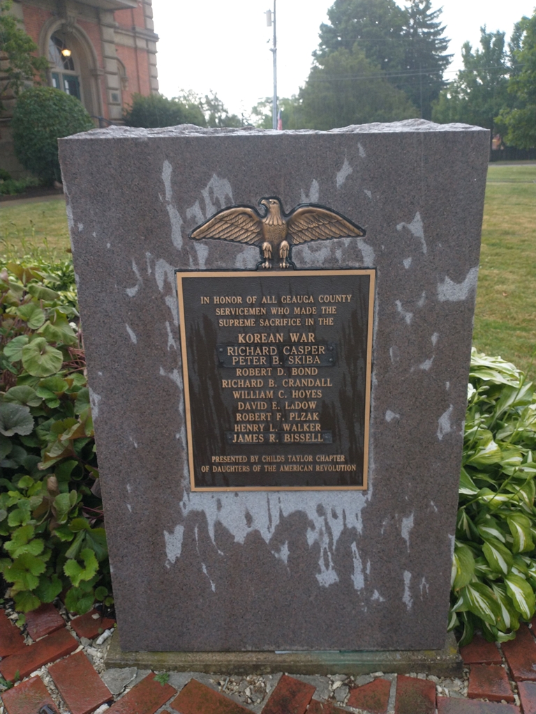 GEAUGA COUNTY KOREAN WAR SUPREME SACRIFICE MEMORIAL
