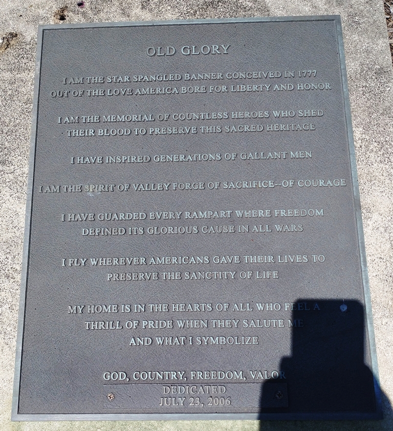AKRON OLD GLORY MEMORIAL PLAQUE