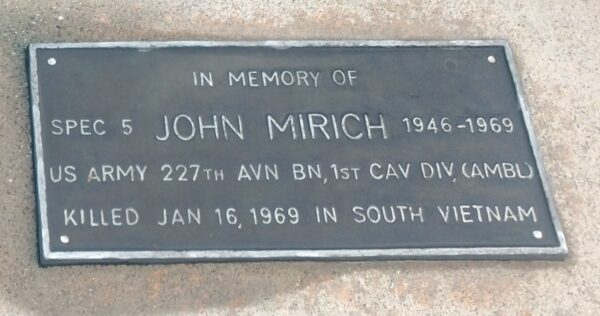 VETERANS MEMORIAL PEACE PARK HONOR PLAQUE F