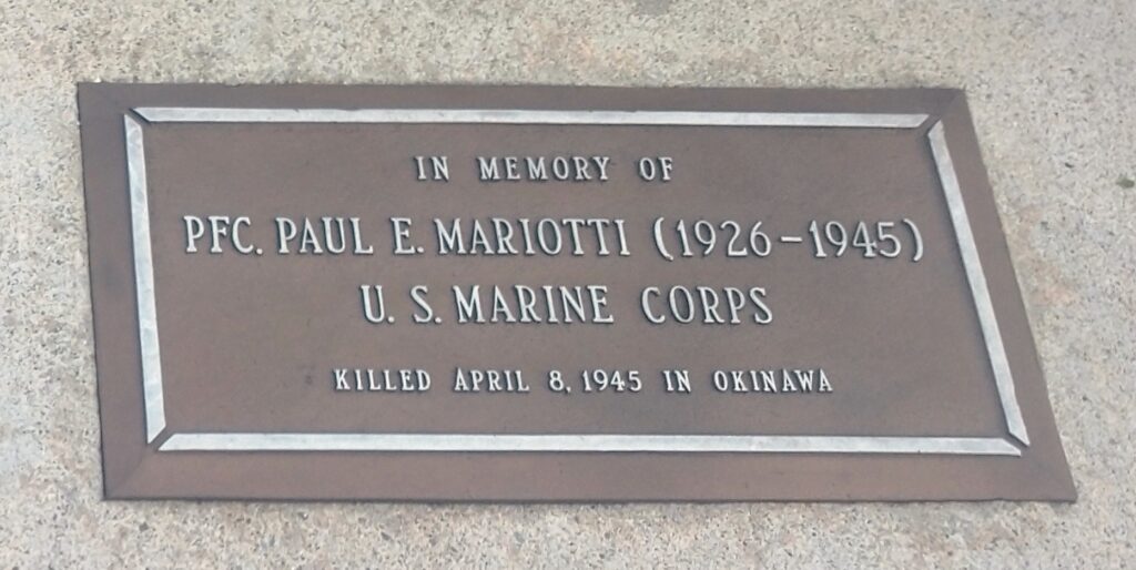 VETERANS MEMORIAL PEACE PARK HONOR PLAQUE D