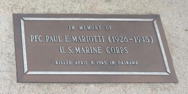 VETERANS MEMORIAL PEACE PARK HONOR PLAQUE D