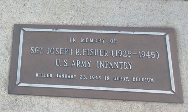 VETERANS MEMORIAL PEACE PARK HONOR PLAQUE B