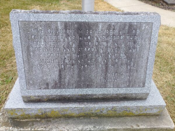 SOUTH AMHERST AMERICAN LEGION POST NO. 197 VETERANS MEMORIAL