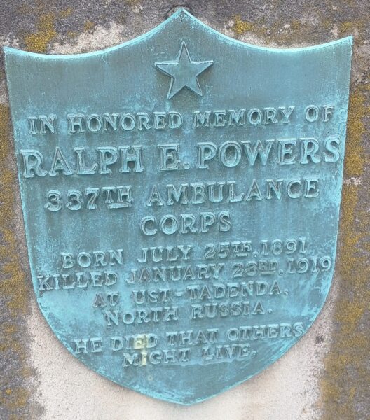 SOUTH AMHERST AND VINCINITY WORLD WAR HONOR ROLL MEMORIAL PLQUE E