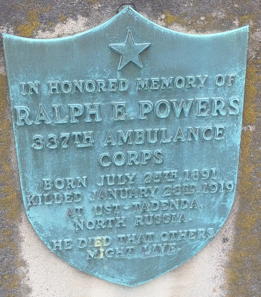 SOUTH AMHERST AND VINCINITY WORLD WAR HONOR ROLL MEMORIAL PLQUE E