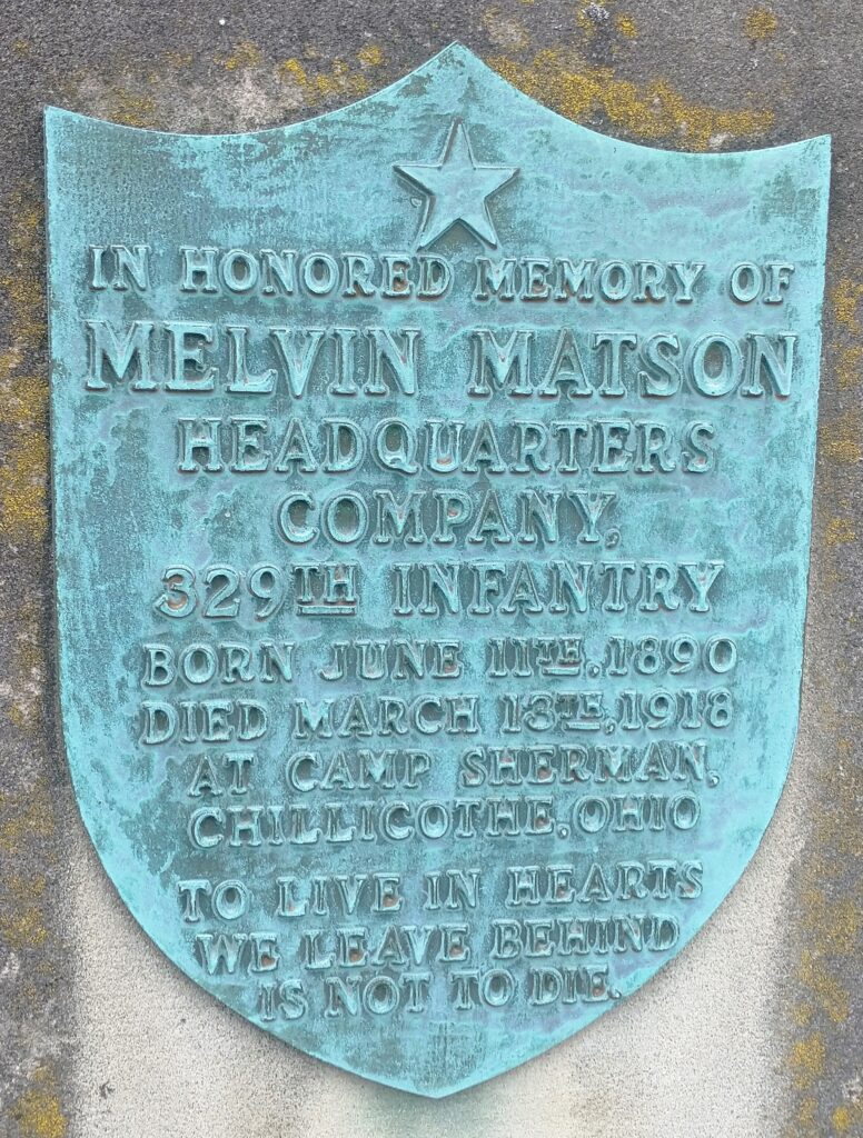 SOUTH AMHERST AND VINCINITY WORLD WAR HONOR ROLL MEMORIAL PLQUE B