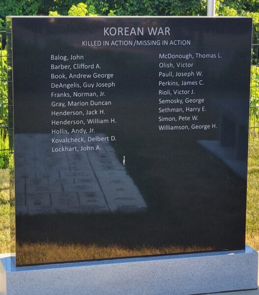 BROWNSVILLE MILITARY HONOR ROLL MEMORIAL STONE D