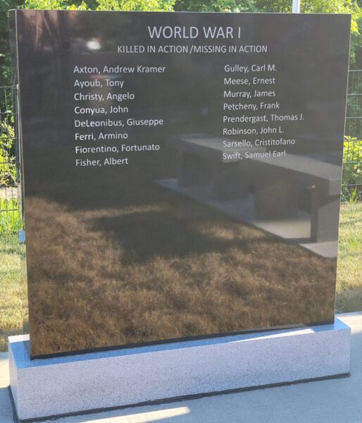 BROWNSVILLE MILITARY HONOR ROLL MEMORIAL STONE B