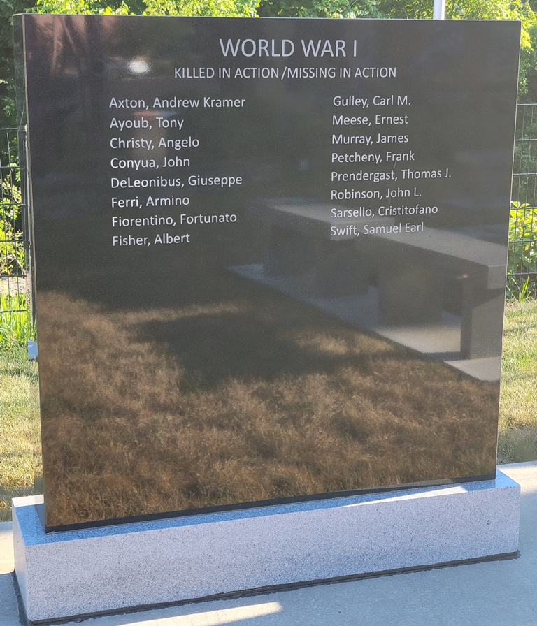 BROWNSVILLE MILITARY HONOR ROLL MEMORIAL STONE B