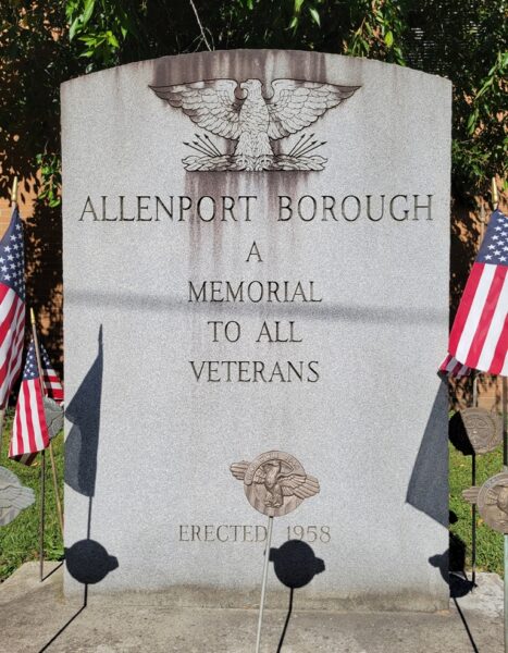ALLENPORT BOROUGH ALL VETERANS MEMORIAL