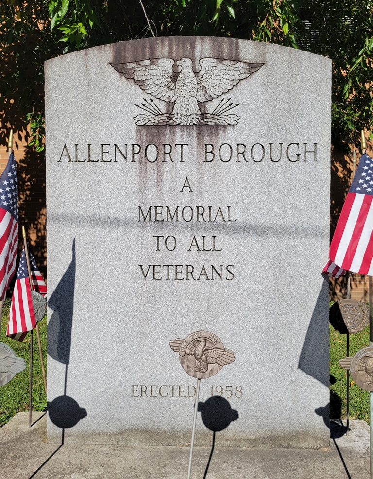 ALLENPORT BOROUGH ALL VETERANS MEMORIAL