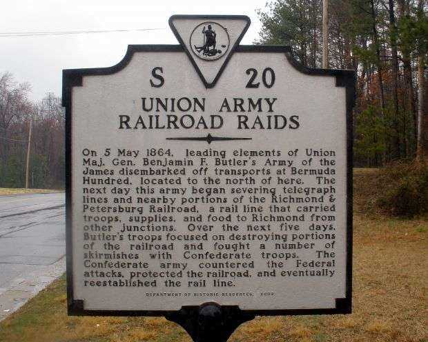 UNION ARMY RAILROAD RAIDS MEMORIAL MARKER